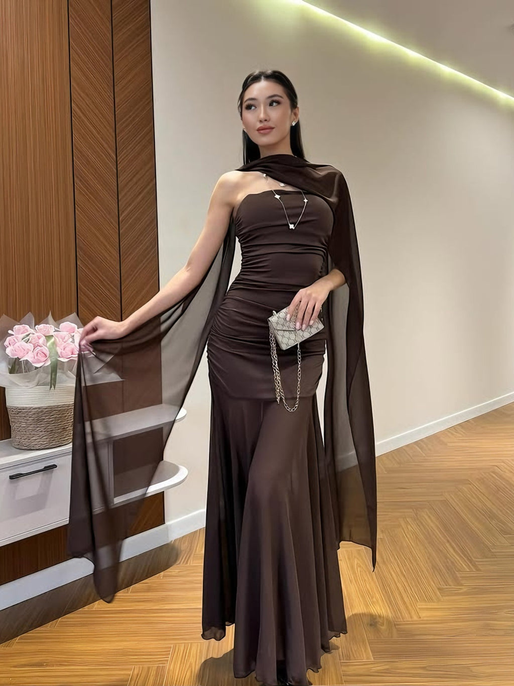 Sheer Cocktail Dress