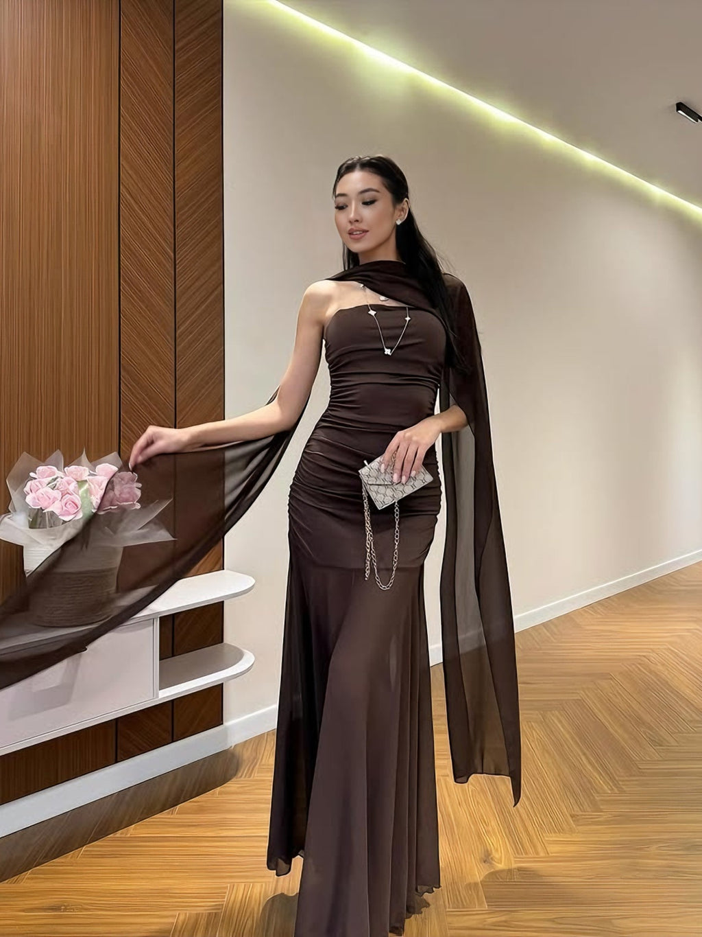Sheer Cocktail Dress