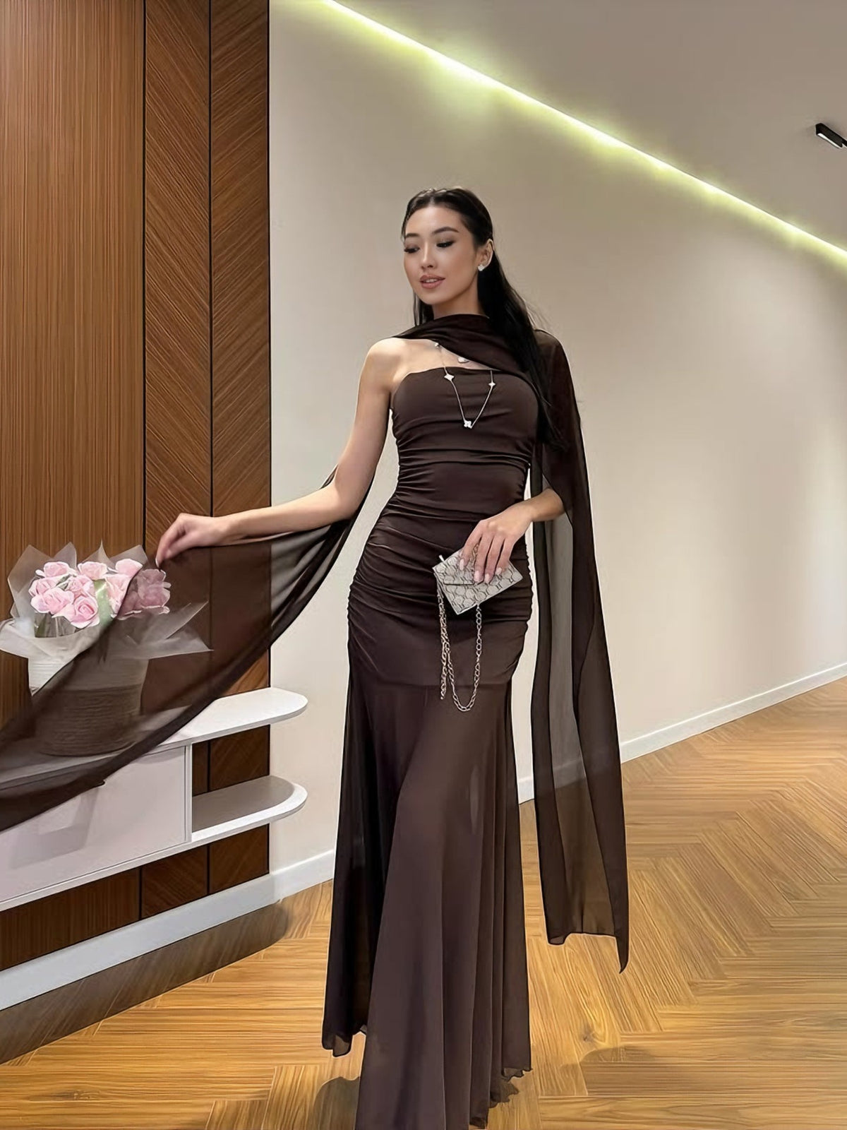 Sheer Cocktail Dress