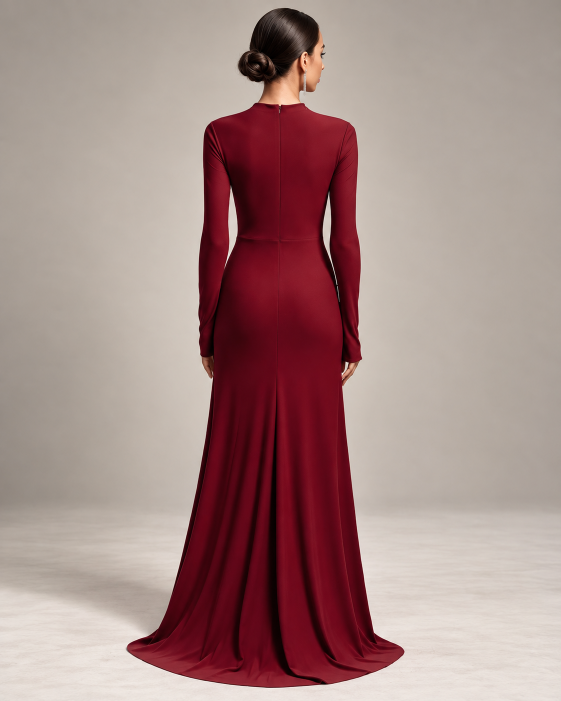 Angie Red Rhinestone Floral Maxi Dress