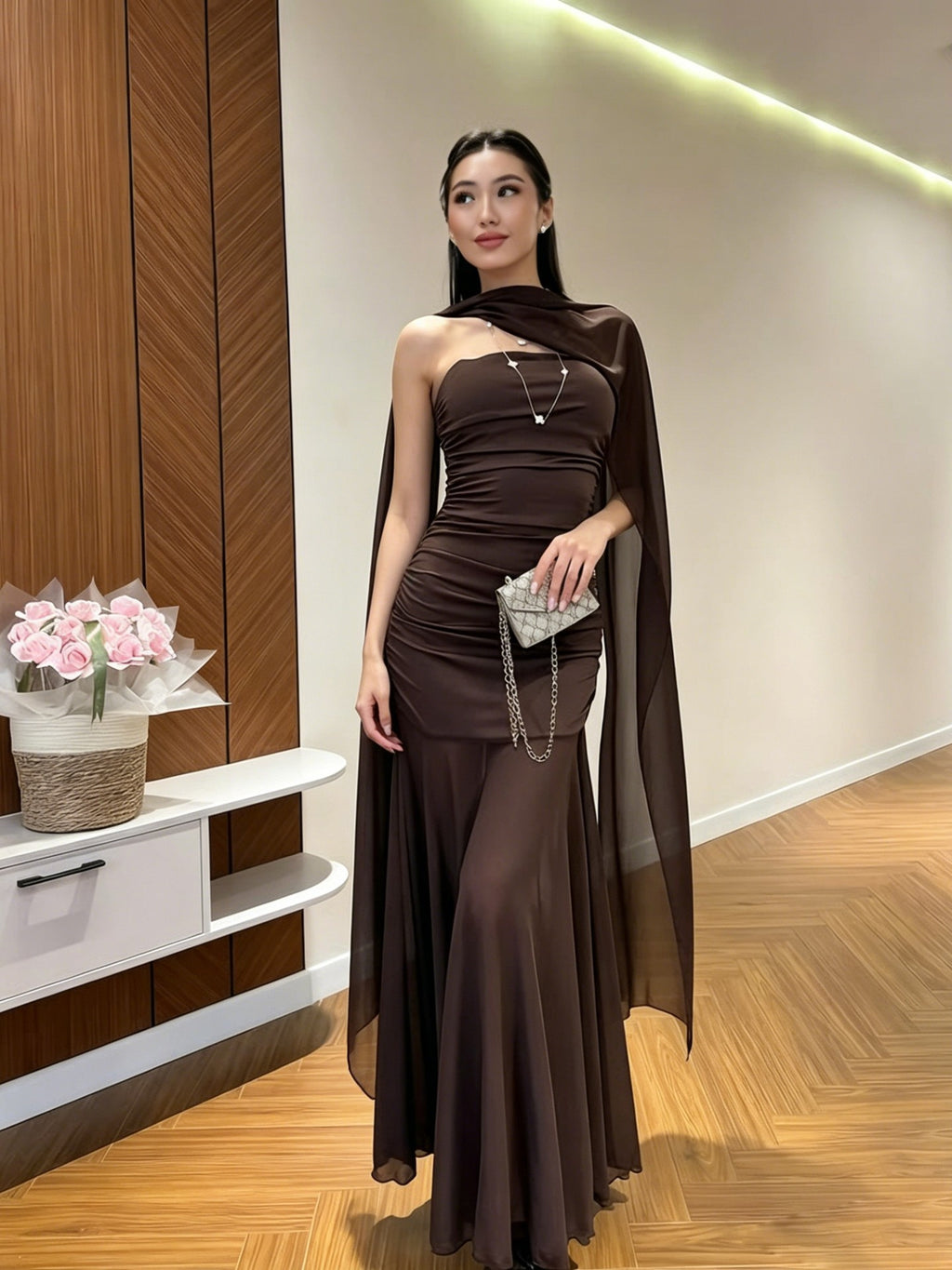 Sheer Cocktail Dress